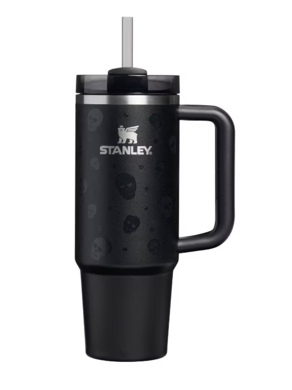 Stanley Halloween SS Black Sweetheart Skulls Tumbler Glow in The Dark 2026 NEW